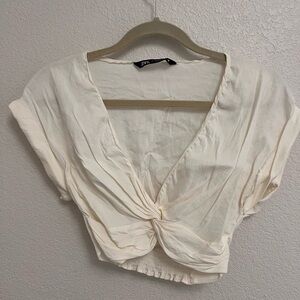 Zara Crop Twist Top XS